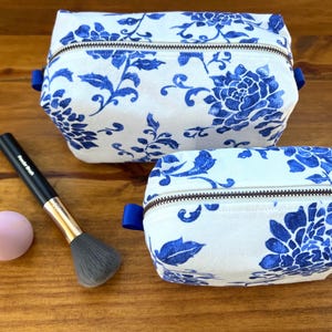 Makeup bags, travel cosmetic bag, travel makeup bag, square makeup bag, boxy makeup bag, toiletry bags, boho makeup bag