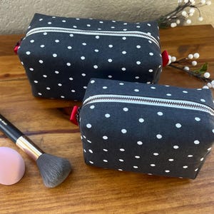 Makeup bags, travel cosmetic bag, travel makeup bag, square makeup bag, boxy makeup bag, toiletry bags, boho makeup bag