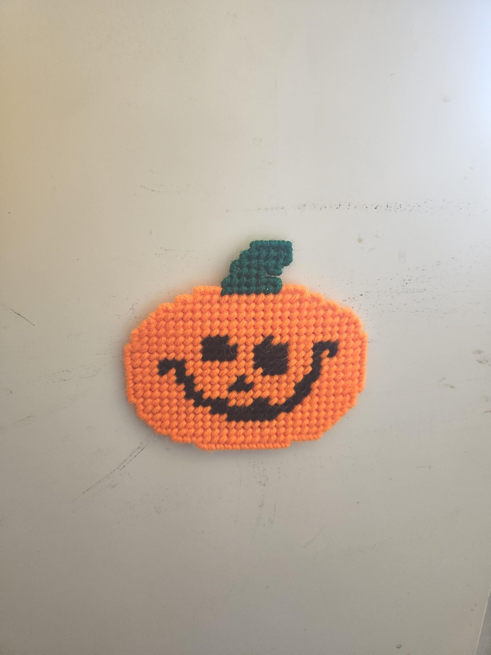 Halloween Magnet - Jack O Lantern in Plastic Canvas - Etsy