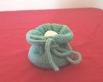 Hand Knitted Soap Sac - Specialty Soap and Bath Beads