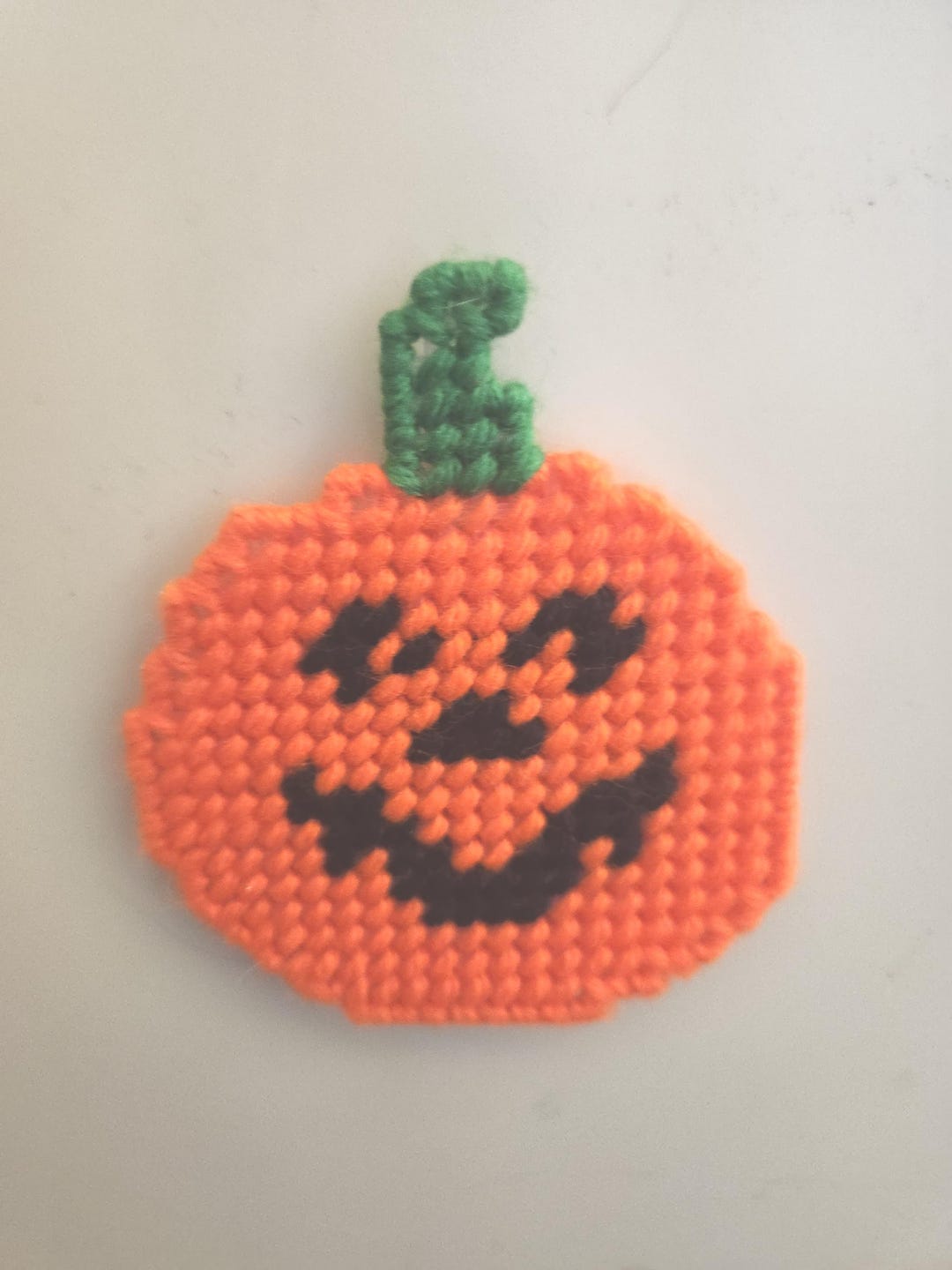 Halloween Magnet - Jack O Lantern in Plastic Canvas - Etsy