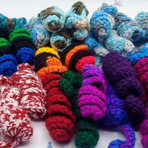 Handcrafted Crochet Mouse Cat Toy: Colorful Kitten Play