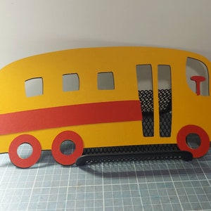 School Bus Scrapbooking Embellishment