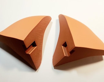 3D Printed Large Mushroom Shelf: Whimsical Cottagecore Wall Decor - Corner Shelf