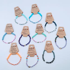 F*ck Cancer Clay beaded bracelets - F*ck Cancer Beaded Bracelets - Cancer Awareness - Caregiver Appreciation Bracelets - Gift for Friend