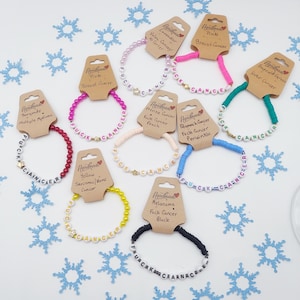 F*ck Cancer Clay beaded bracelets - F*ck Cancer Beaded Bracelets - Cancer Awareness - Caregiver Appreciation Bracelets - Gift for Friend
