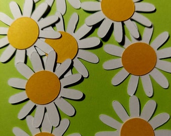 Daisy&#39;s for Scrapbooking or Card Making (20) Confetti for table decoration