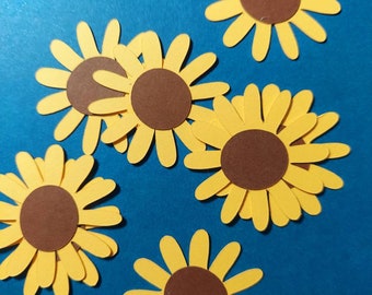 Daisy Flowers for Scrapbooking (20) Confetti for Party Decoration