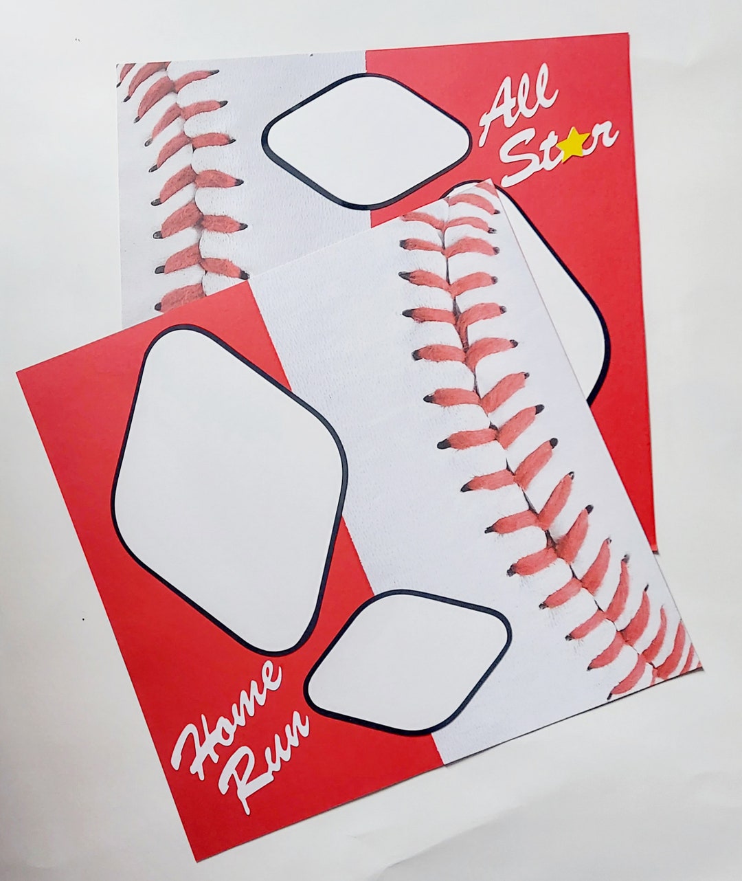 Baseball Scrapbook Layout: 12x12 Premade Two Page Design - Etsy