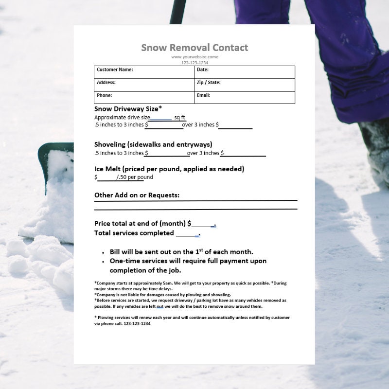 Open Office Snow Removal Contract Invoice Open Office Snow Removal Contract Invoice