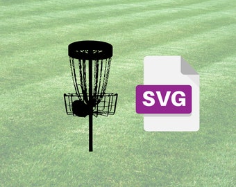 Discgolf, korg SVG, discgolf svg, discgolf, golf clipart, present till honom, frisbeegolfspelare, rolig discgolf SVG, direkt nedladdningsbar fil