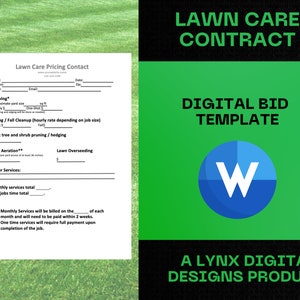Gazononderhoud Maaien Prijsblad Bieding ︱Voorstel ︱Raming ︱Overeenkomst ︱Template | Eenvoudig contract