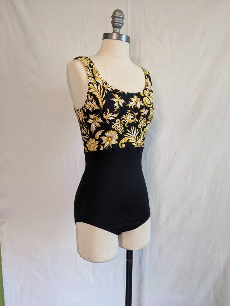 Custom Inked Boatneck Open Back Tank Leotard - Lycra