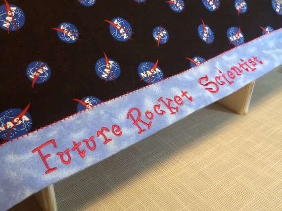 self binding flannel receiving blanket