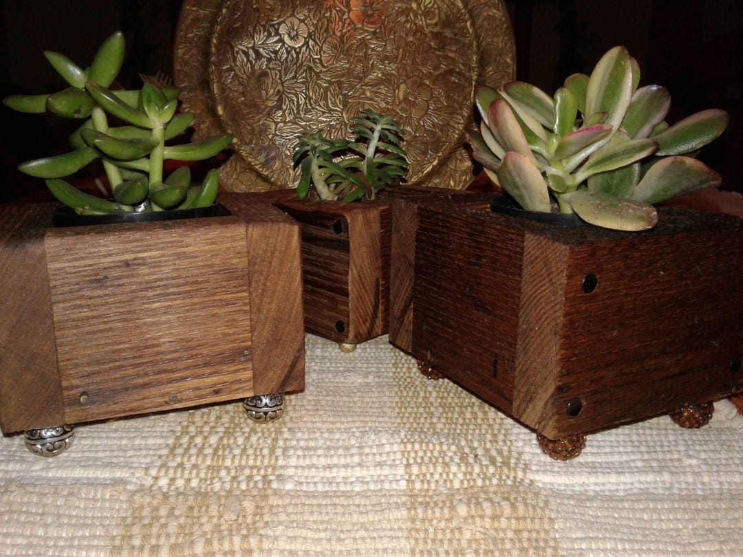 Rustic Tree Planter Box Rustic Wood Mini Planter Box, Rustic Small Wood Planter Box, Rustic ...