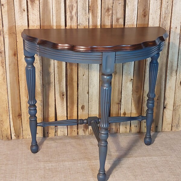 Painted Round Table Etsy