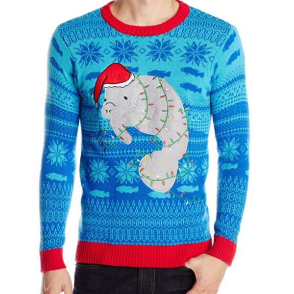 Ugly Christmas Sweater Funny Festive Manatee ! [FREE SHIPPING]