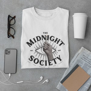 Midnight Society Graphic Tee | Afraid of the Dark Spooky Season Women&#39;s T-Shirt