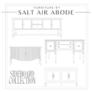 AutoCAD Furniture Plans: Classic Sideboard Elevations (Digital Download)
