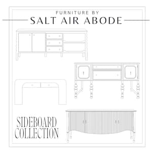 AutoCAD Classic Sideboard Blocks: 2D Furniture Plans (Digital Download)