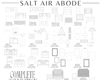 2D CAD Blocks Collection: Furniture & Home Decor (DWG Files) Digital Download
