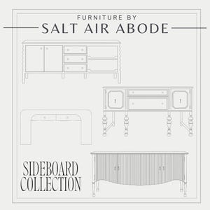 AutoCAD Classic Sideboard Blocks: 2D Furniture Plans (Digital Download)