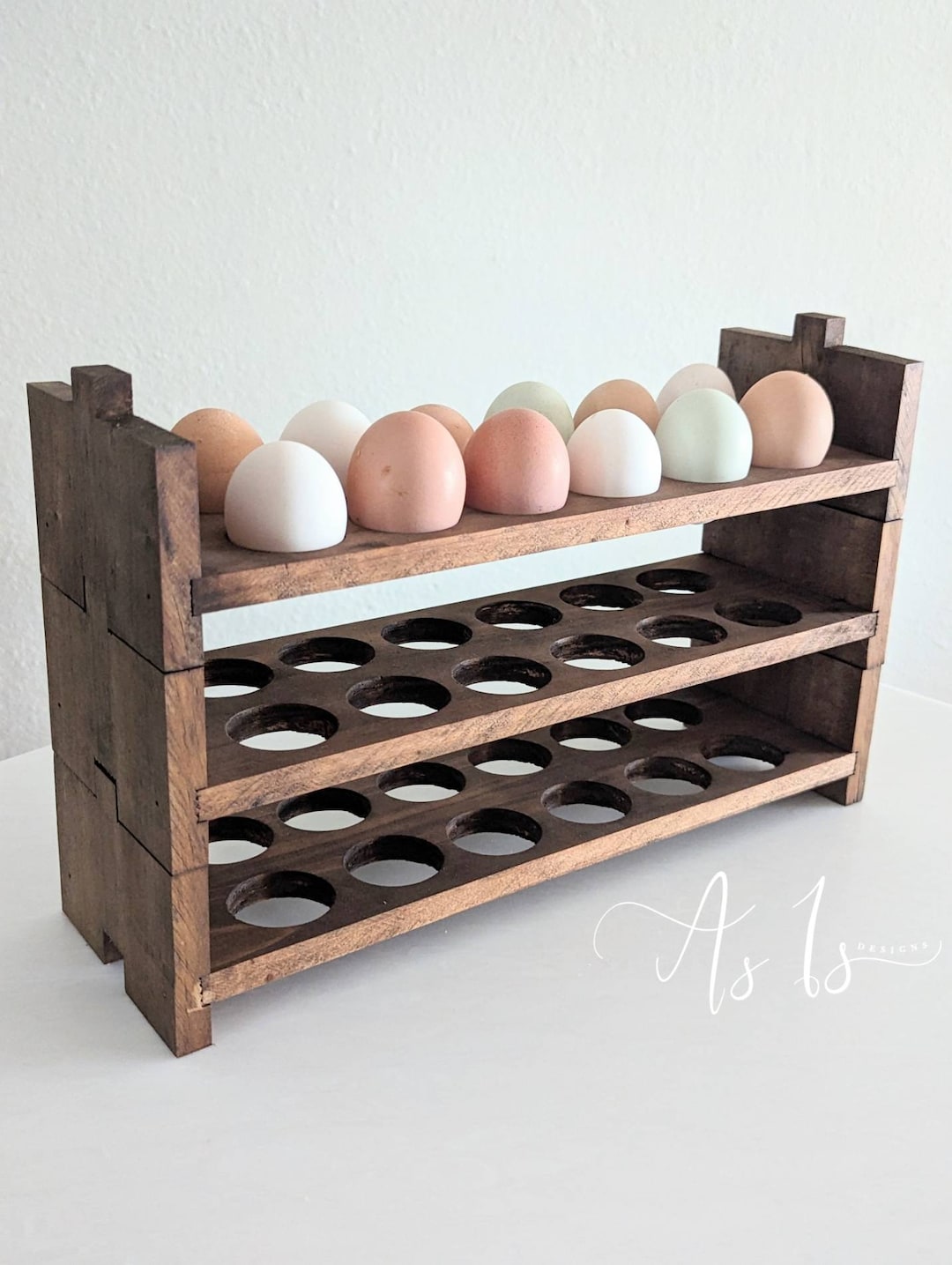 Egg Crate Storage, Reclaimed Wood Chicken Egg Holder, Quail, Farm Fresh
