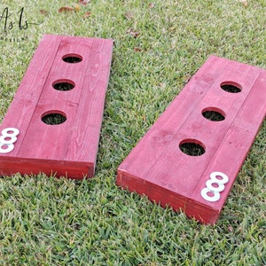Washer Board Game Set, Rustic Wood Ring Toss, Outdoor Wedding Reception ...