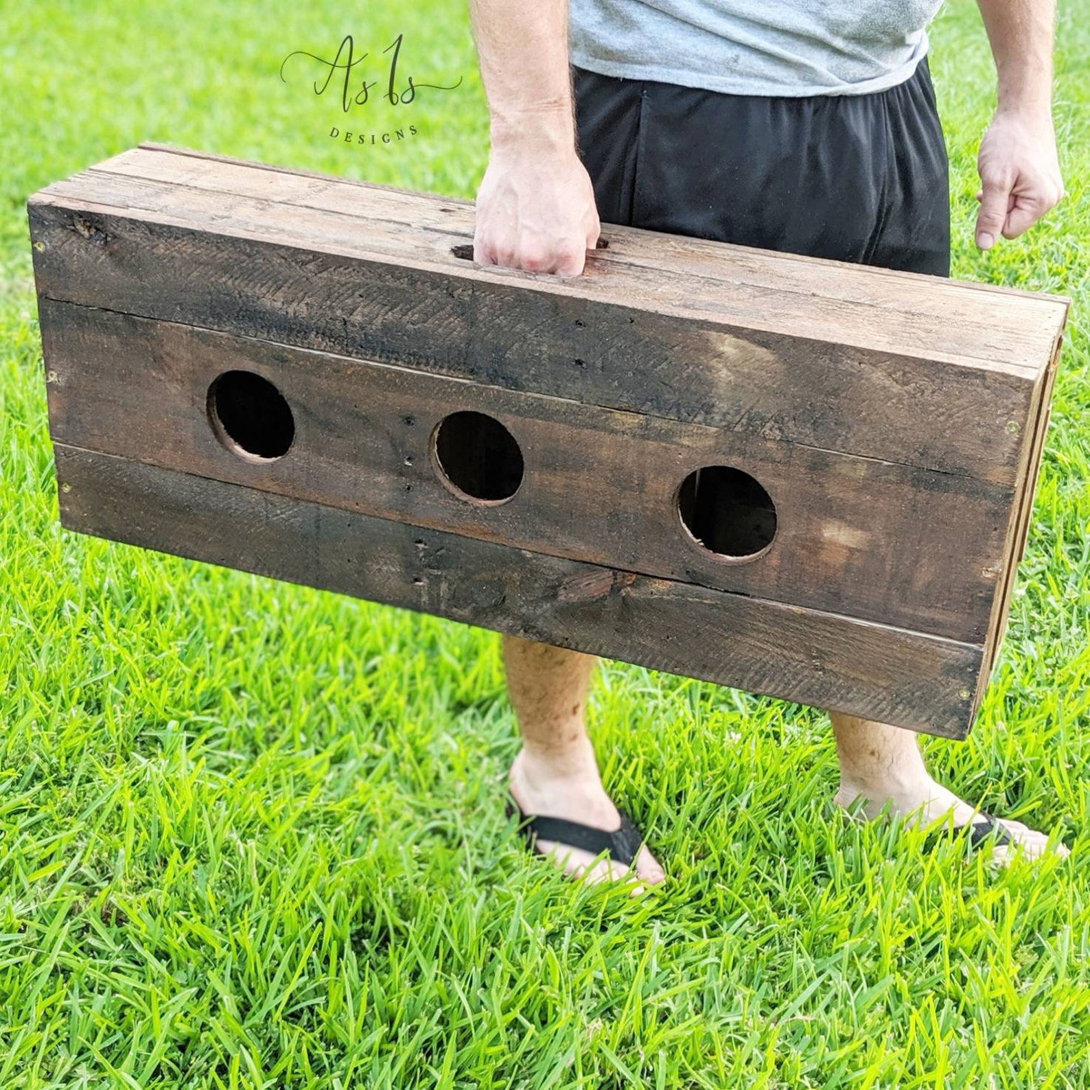 Washer Board Game Set Rustic Wood Ring Toss Outdoor Wedding Etsy