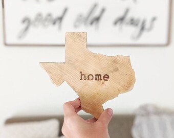 Texas Home Wood Decor, Quarantine Present, Unique Home Sweet Home, Wall Art, Dorm Room, Travel Lover Gift, Spring, Mothers Day Father Gift