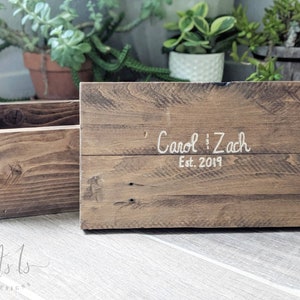 Aangepaste foto-opslagcadeau, houten geheugendoos, sieraden, jubileum, afstuderen, housewarming, bruiloft, babyshower, lente, Moederdag, vader