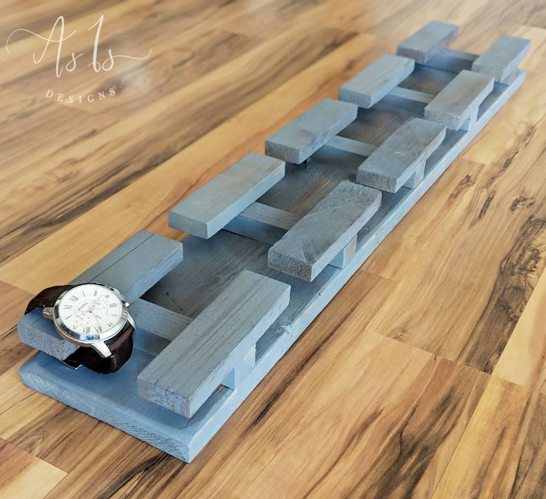 Reclaimed Wood Watch Display: Hanging Organizer, Rustic Men's Accessory ...