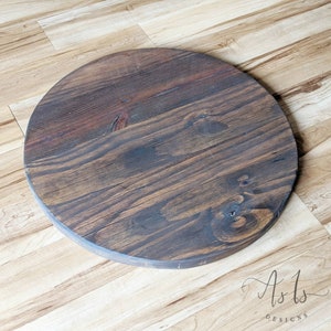 Round Wood Ottoman Tray, Oversized Ottoman Coffee Table, Pouffe Top Cover, Anniversary Wedding Gift, Puzzle Board, Minimalism, Sustainable