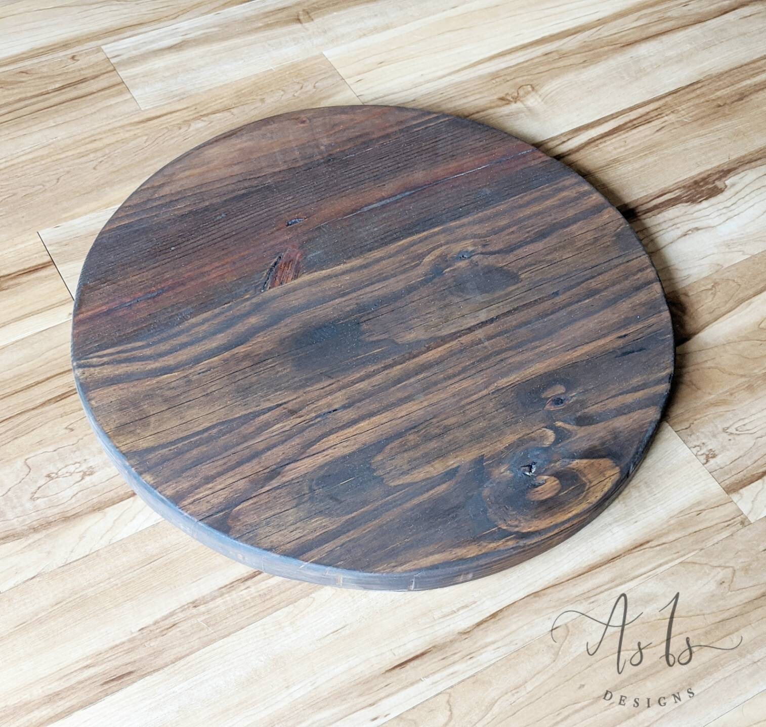 Round Wood Ottoman Tray Oversized Ottoman Coffee Table Etsy Australia