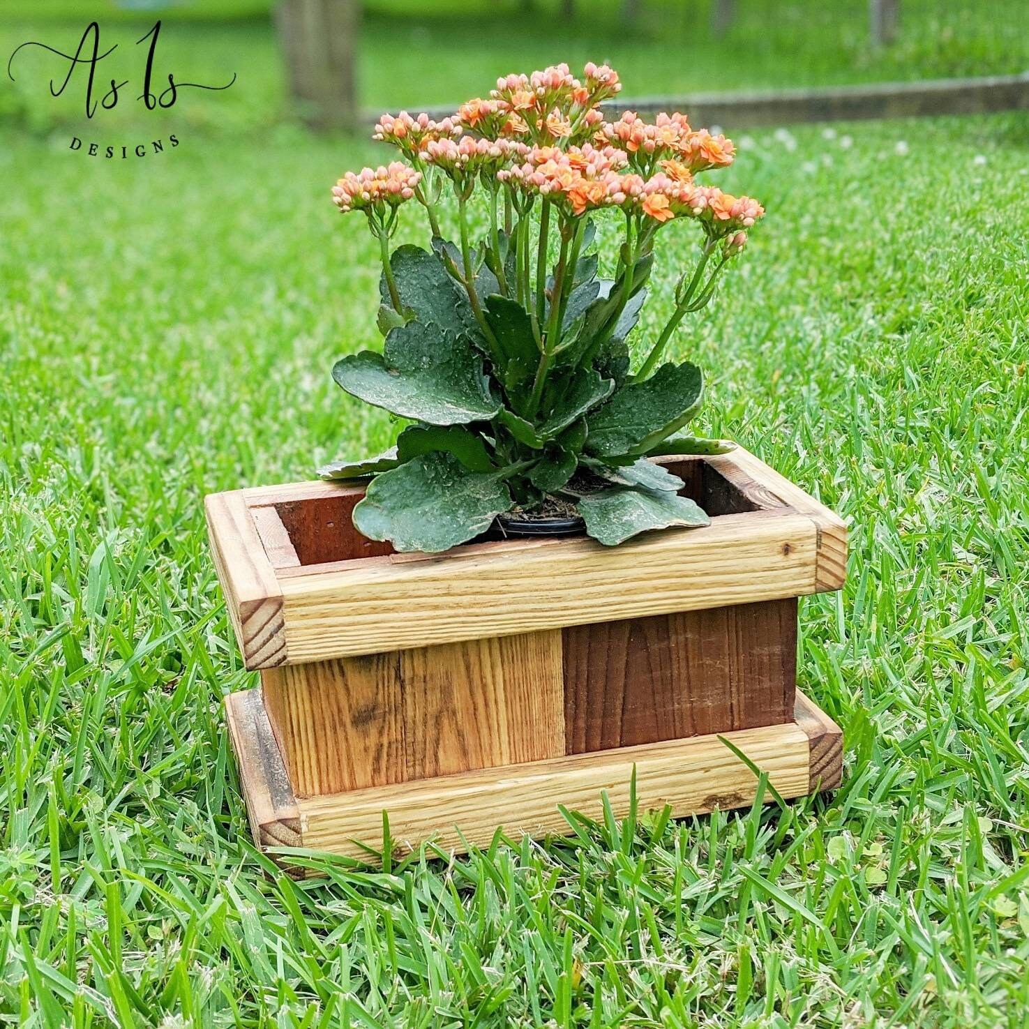 Boîte de Jardin Surélevée, Jardinière en Bois Massif, Fleurs Ferme, Lit Boîte à Fête Des Mères