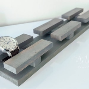 Espositore per orologi in legno, organizer per orologi da appendere, collezione di gioielli per orologi, regalo di anniversario, compleanno uomo donna, minimalismo, accessori uomo