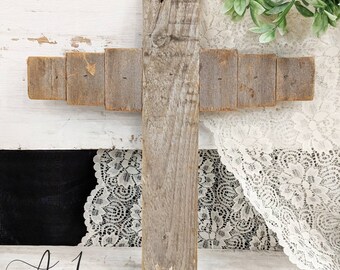 Rustic Reclaimed Wood Cross, Christian Church Crosses, Christmas Cross, The Old Rugged Cross, Memorial, Summer, Back To School