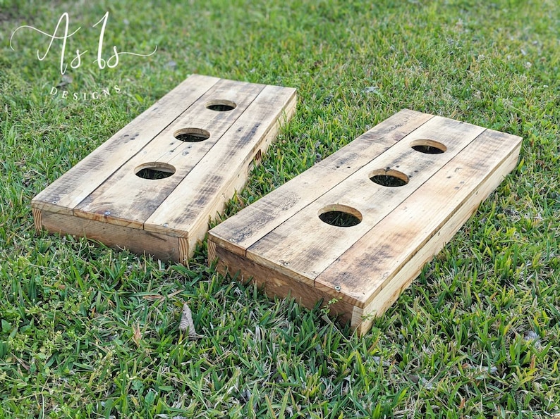 Washer Board Game Set Rustic Wood Ring Toss Outdoor Wedding Etsy