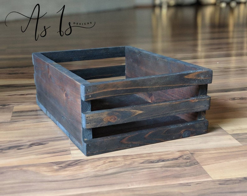 Wood Storage Crate, Farmhouse Decor, Wooden Soap Display, Bathroom Caddy, Desk Supply Organizer, Craft Room, Spring, Mothers Day Father Gift image 5