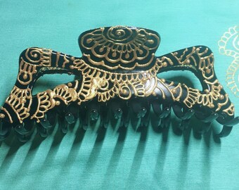 Hand painted Hair Clips (5")