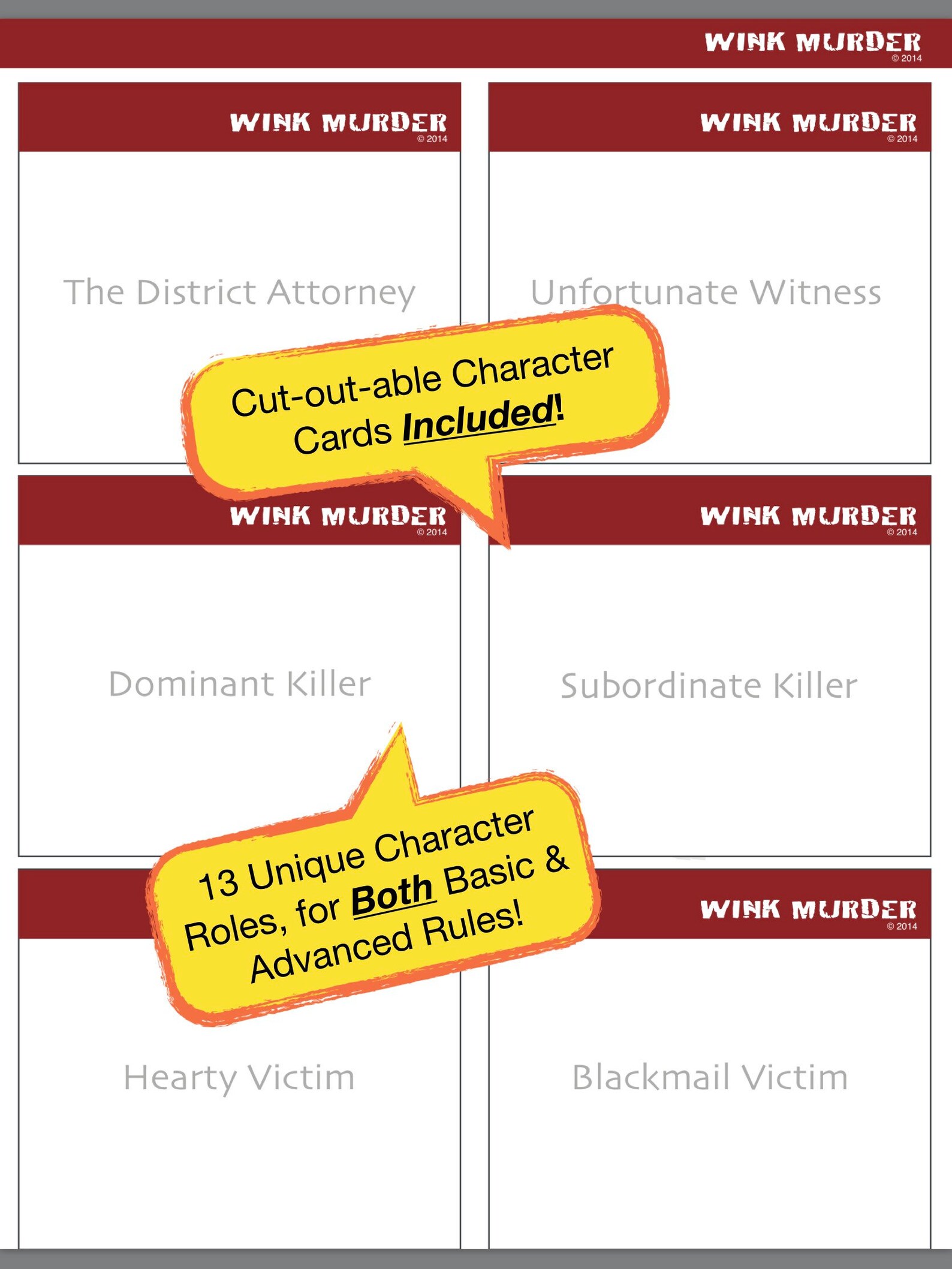 Murder Mystery Party Game WINK MURDER Digital Download - Etsy