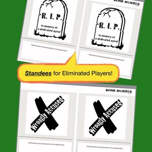 WINK MURDER Party Game Rules Pdf Digital Download - Etsy