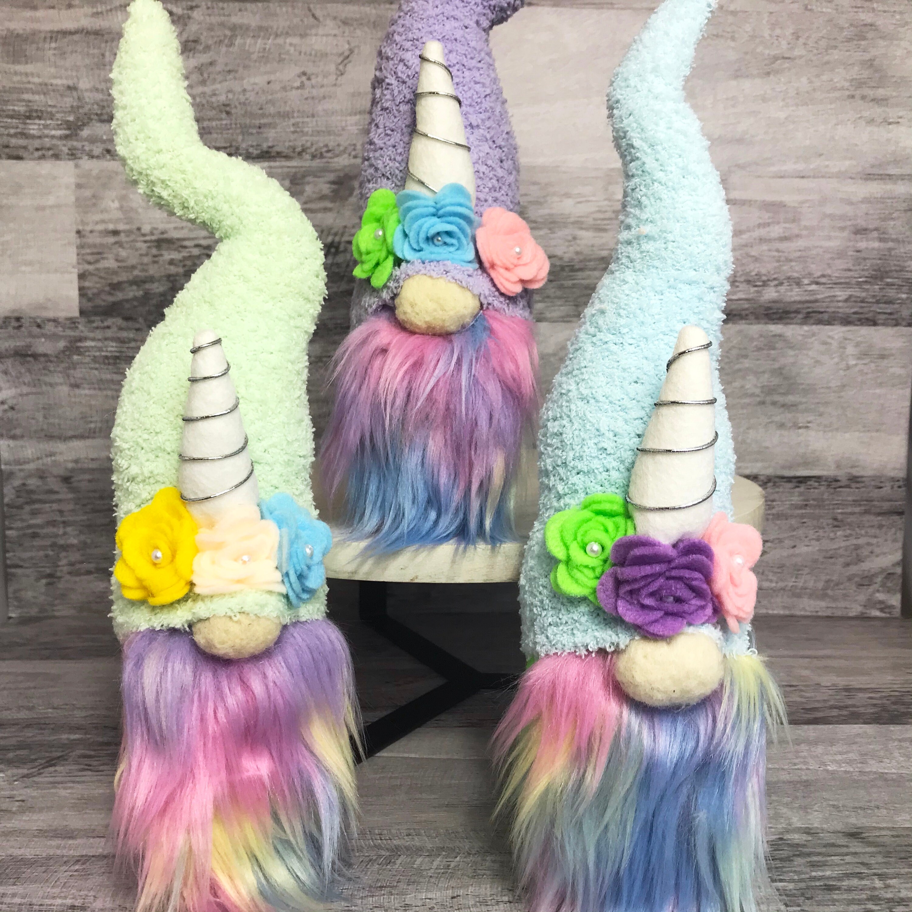 Unicorn Gnome Fairy Gnome Farmhouse Gnome Farmhouse Etsy