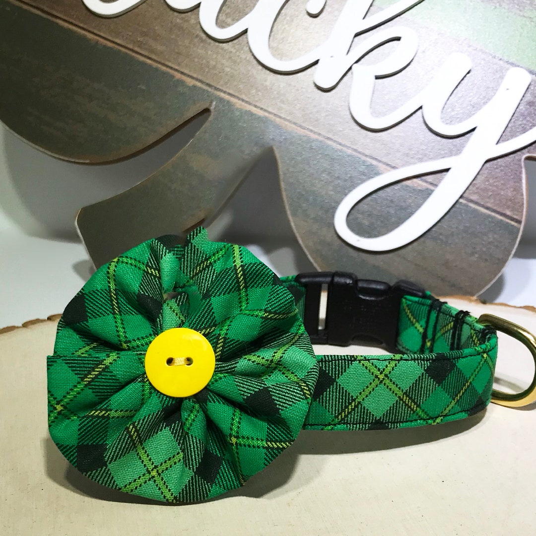 Plaid Dog Collar Dog Collar and Bow Tie Dog Collar and Etsy