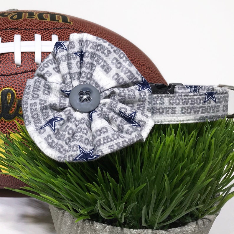 Football Dog Collar Dallas Cowboy Dog Collar Team Dog Etsy