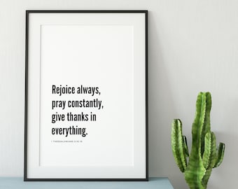 Pray Constantly, Inspirational Saying Art Print