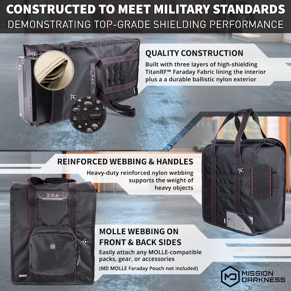 Mission Darkness™ Neolok Faraday Bag for Phones with Battery Kit