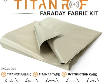 Kit de tela Faraday TitanRF para Misión Oscuridad - Material de blindaje RF - Varios tamaños disponibles