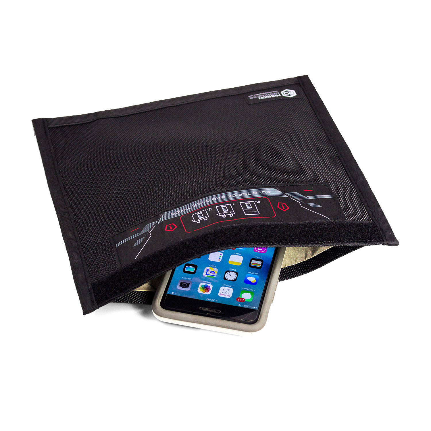 Faraday Bags - Block GPS - Bluetooth - WiFi - RFID and Protect Keyfobs 1 Phone & Tablet Large