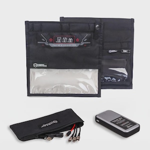 Mission Darkness NeoLok Faraday Bag for Phones with Charging Kit + Power Bank